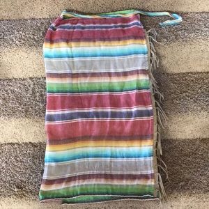 Wrap serape skirt
